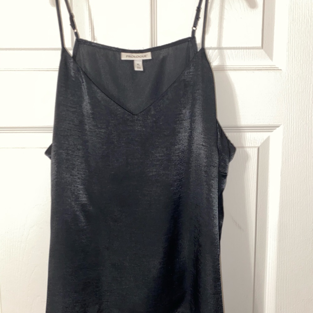 Black slinky cami top women’s